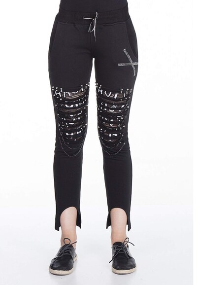 CIPO & BAXX Leggings in schwarz, Modelansicht