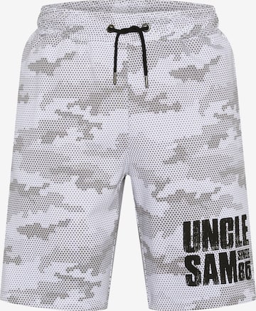 UNCLE SAM Regular Pants in White: front