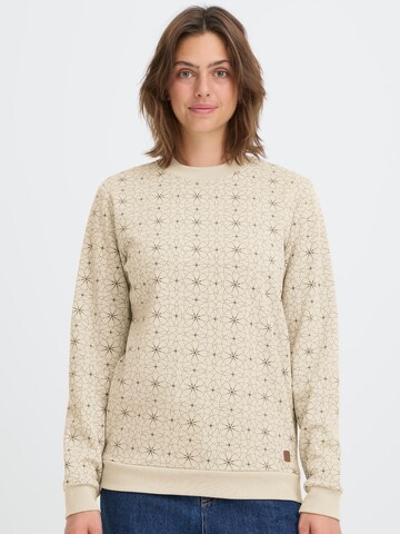 Felpa 'OXKAREN ONECK' di Oxmo in beige: frontale