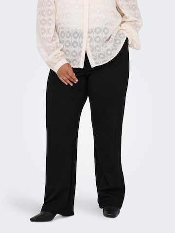ONLY Carmakoma Wide leg Trousers 'CARGoldtrash' in Black: front