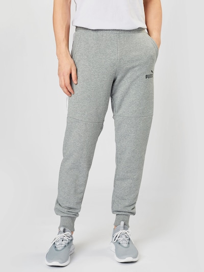 PUMA Kalhoty 'AMPLIFIED' - šedý melír / černá / bílá, Model/ka
