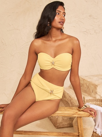 Fascia Top per bikini di love & roses in giallo