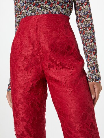 Regular Pantalon Wallis en rouge