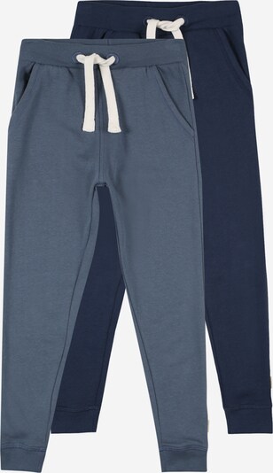 MINYMO Pantalon en marine / bleu-gris / blanc, Vue avec produit