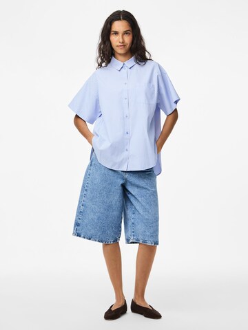 PIECES Bluse 'PCFemme' i blå