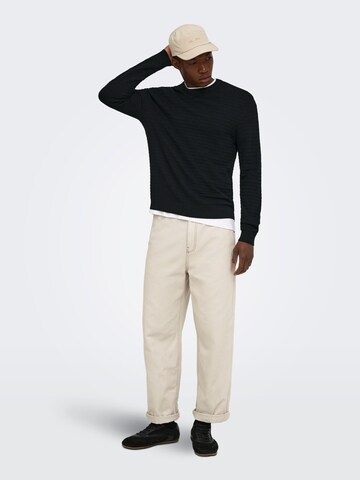 Pullover 'ONSLoui' di Only & Sons in nero