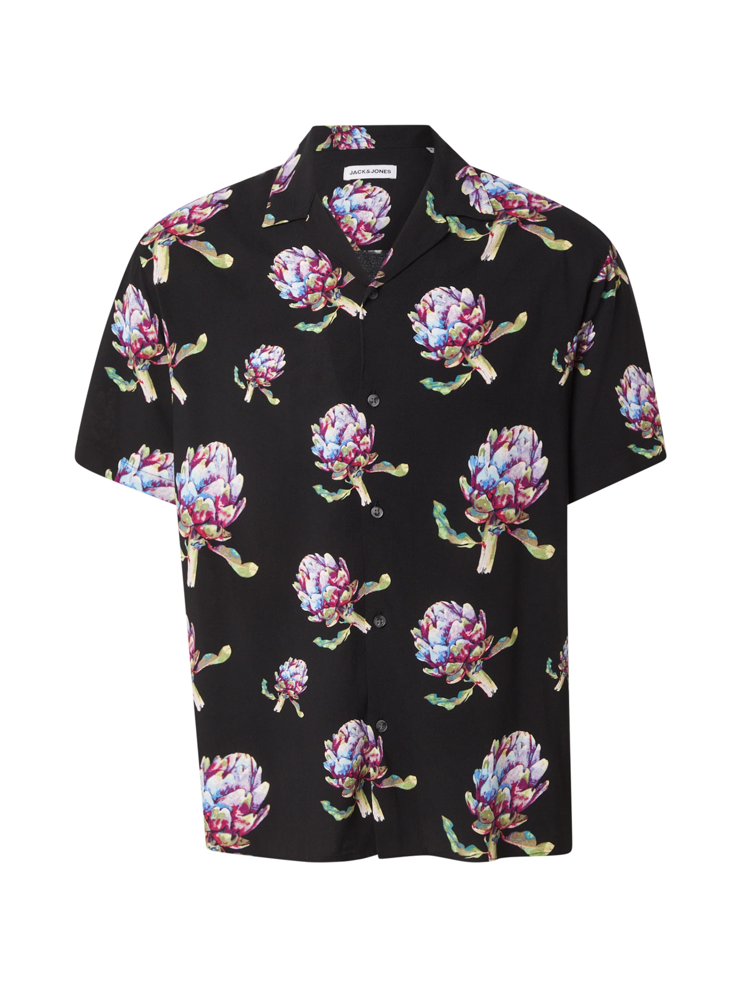 JACK & JONES Regular fit Srajca 'JJLEMON' | črna barva: sprednja stran