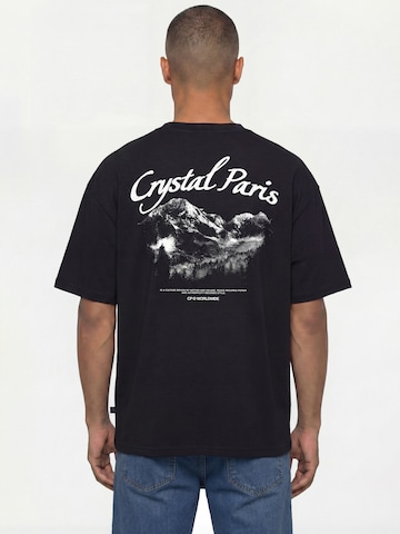 Crystal Paris Shirt 'Peace' in Zwart
