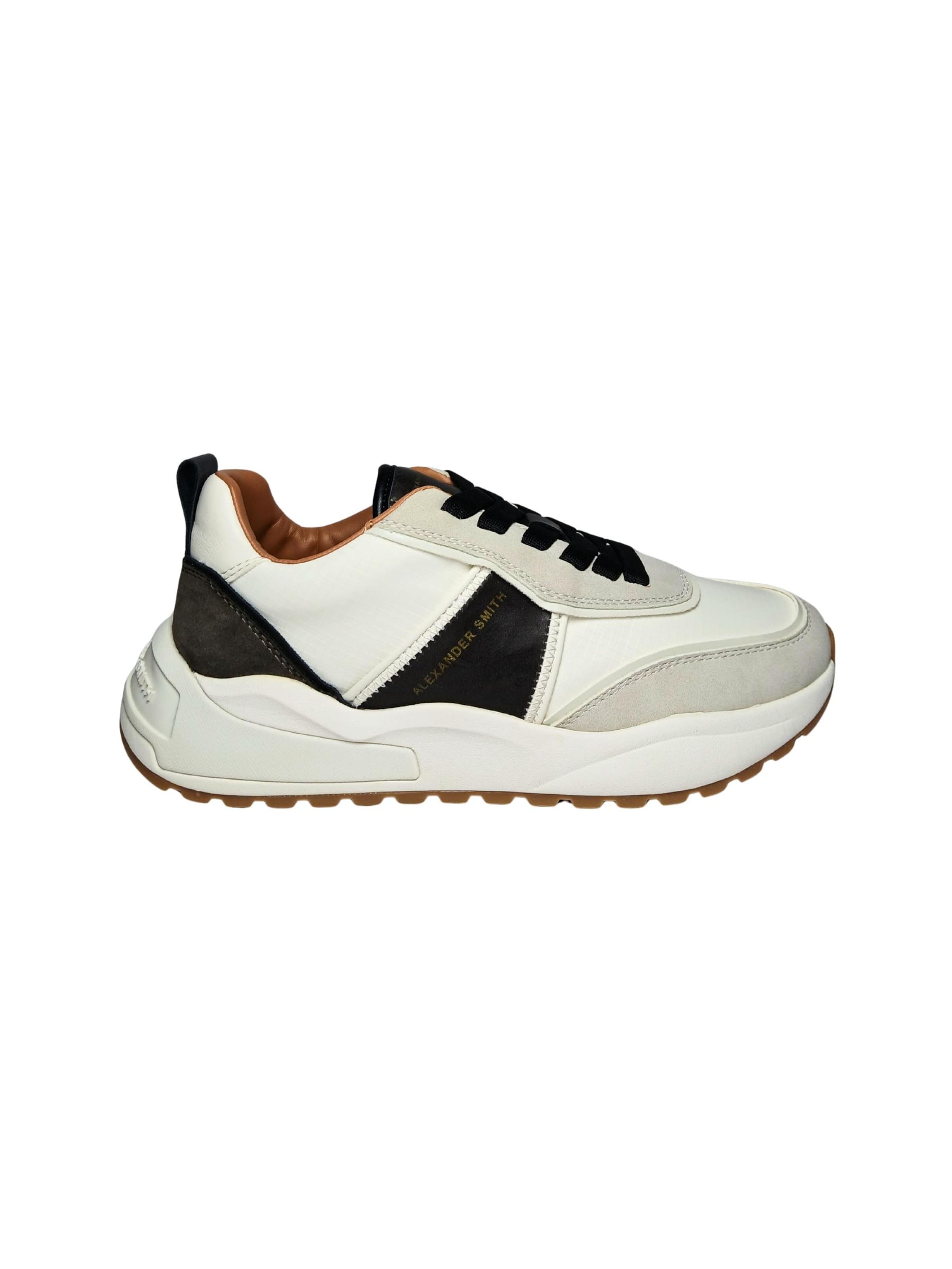 Alexander Smith Platform trainers in White: front