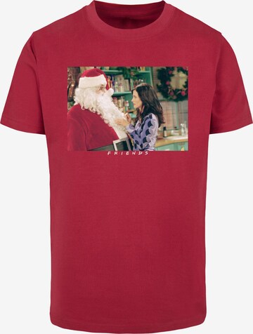 ABSOLUTE CULT Shirt ' Friends - Santa Chandler' in Red: front