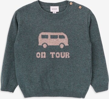 KNOT - Pullover 'On Tour' em verde: frente