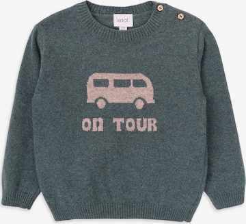KNOT Sweater 'On Tour' in Green: front