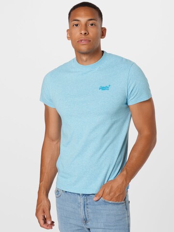 T-Shirt 'Vintage' Superdry en bleu : devant