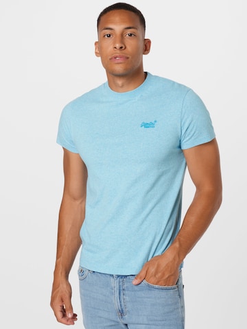 T-Shirt 'Vintage' Superdry en bleu : devant