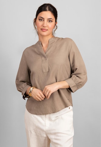 Chemisier FYNCH-HATTON en beige : devant