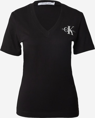 Calvin Klein Jeans T-Shirt in Schwarz: predná strana