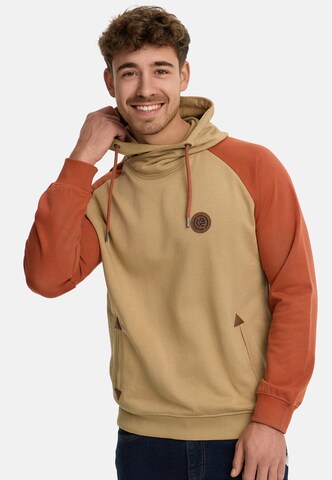 Sweat-shirt 'Rowland' INDICODE JEANS en beige : devant