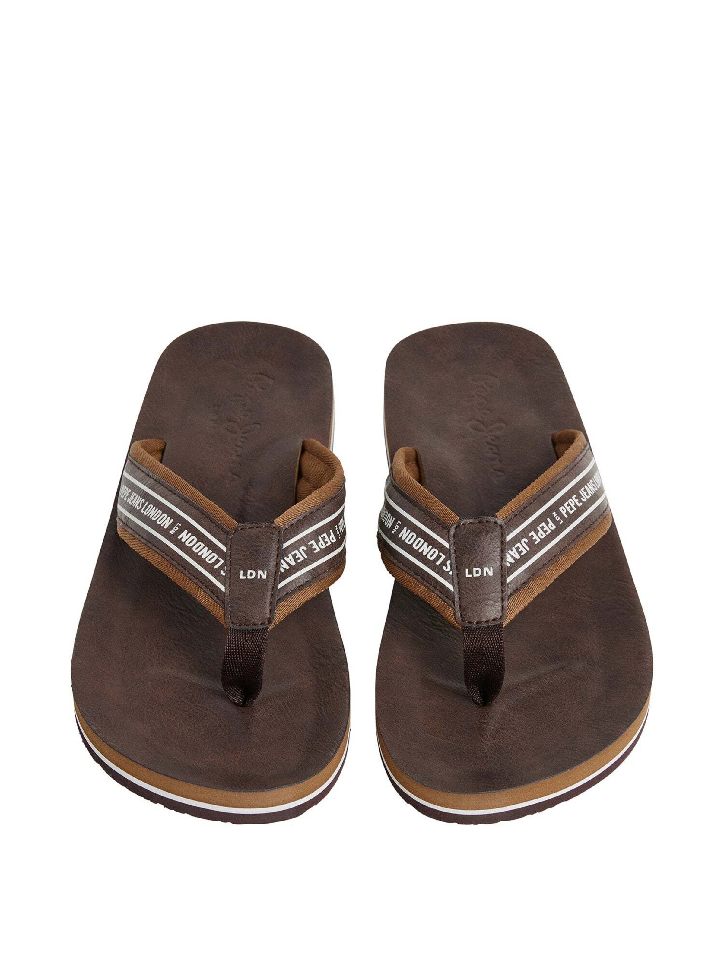 Pepe Jeans T-bar sandals in Brown