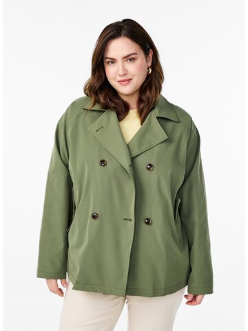 Manteau mi-saison Zizzi en vert : devant