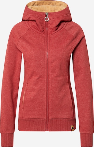 Fli Papigu Sweat jacket in Red: front