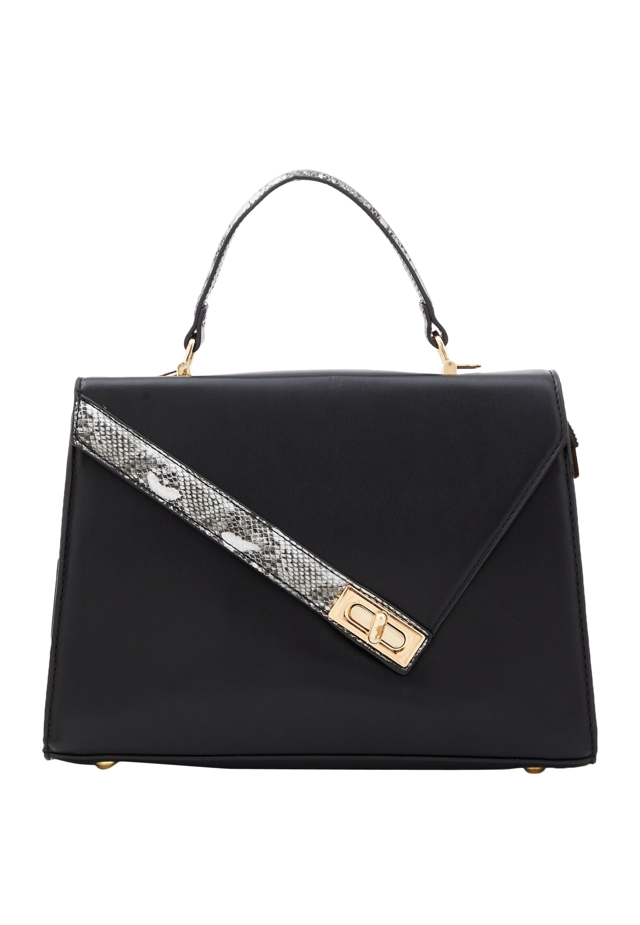 Borsa a mano di Usha in nero: frontale