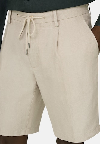 Regular Pantalon à pince Boggi Milano en beige
