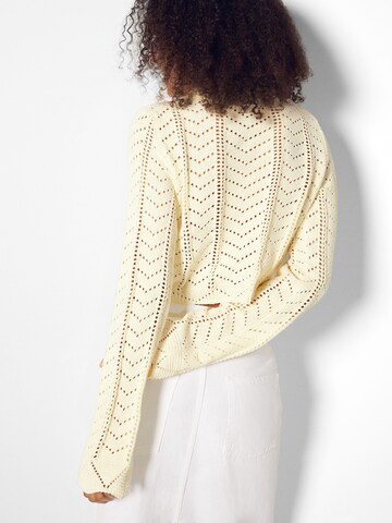 Pull-over Bershka en beige