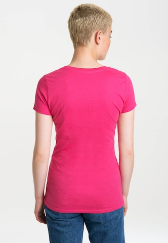 LOGOSHIRT Shirt 'Wonder Woman' in Roze