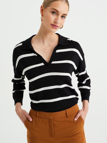 WE Fashion Pullover in Schwarz: Vorderseite
