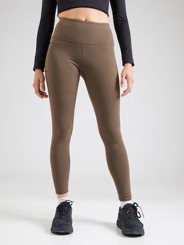 SKECHERS Skinny Športové nohavice - Zelená: predná strana