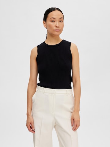 SELECTED FEMME Knitted Top 'Lydia' in Black: front