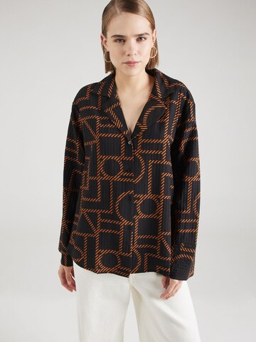 OBJECT Blouse 'Honne' in Zwart: voorkant