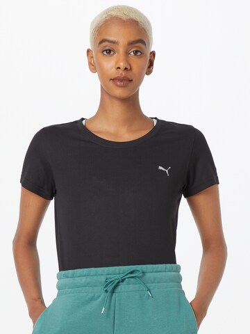 T-shirt fonctionnel PUMA en noir : devant