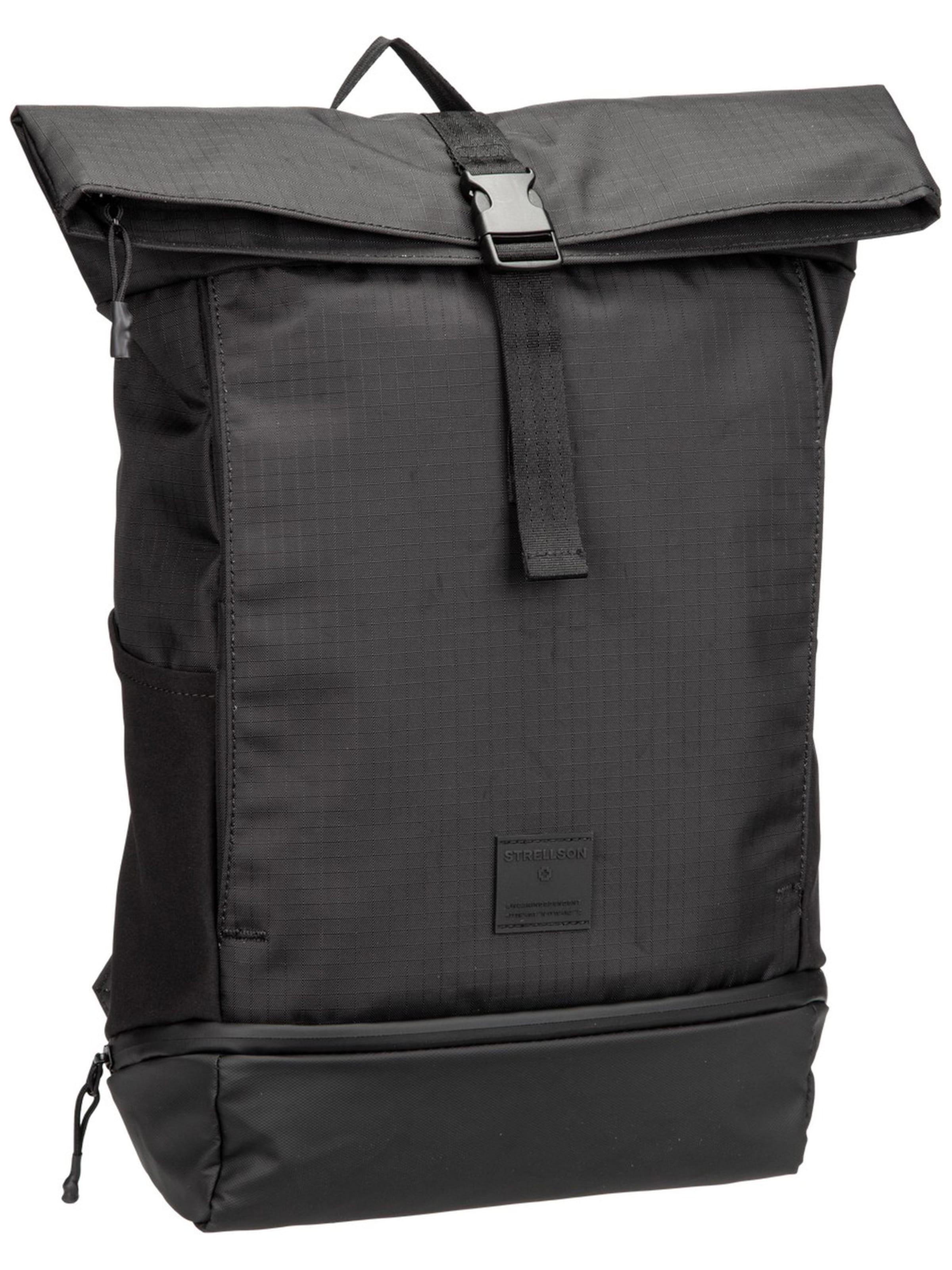STRELLSON Rucksack 'New Ham Eddie MVF' in Schwarz: Vorderseite