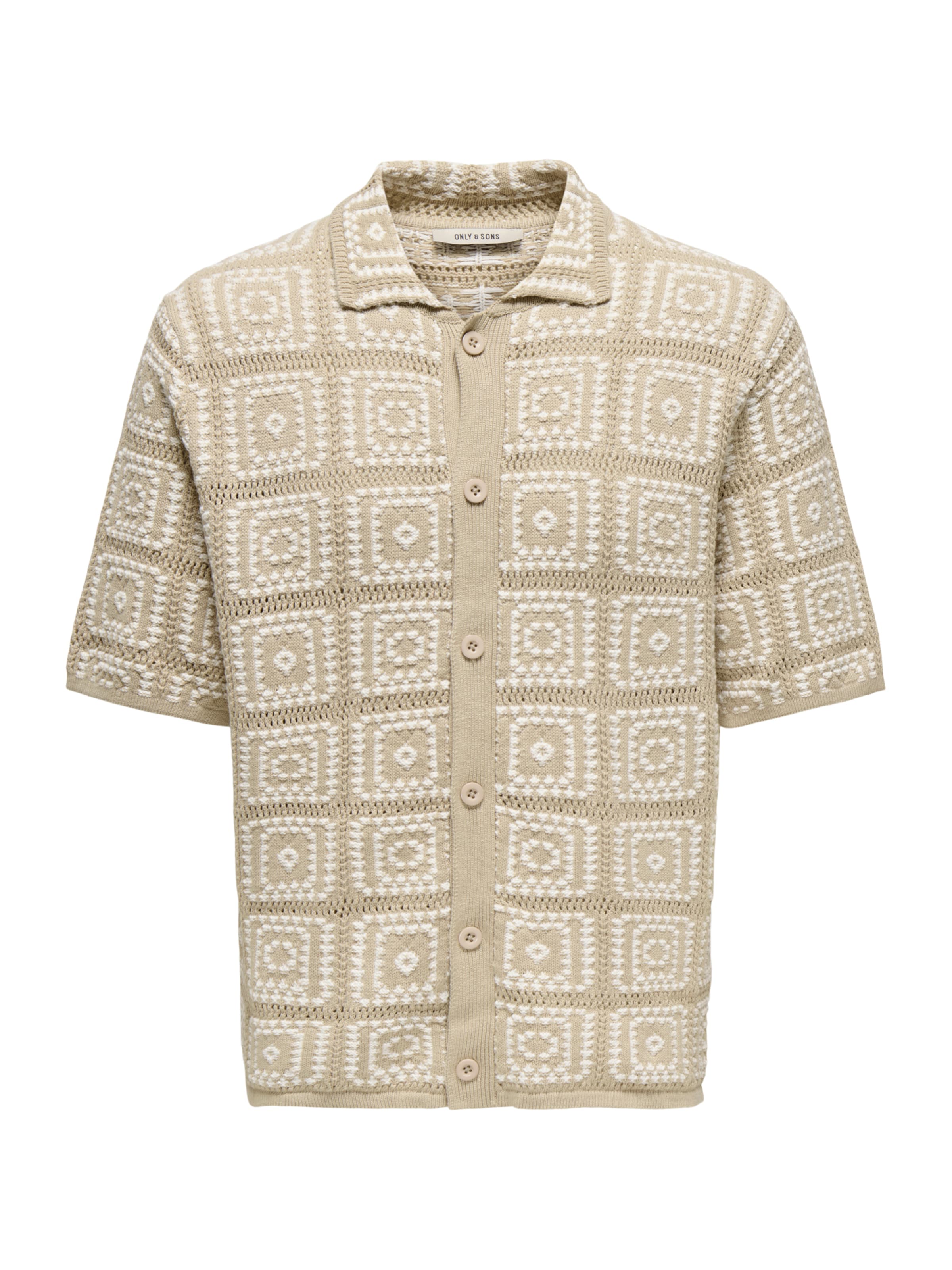 Only & Sons Overhemd in Beige: voorkant