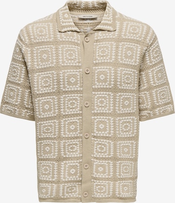 Only & Sons Overhemd in Beige: voorkant