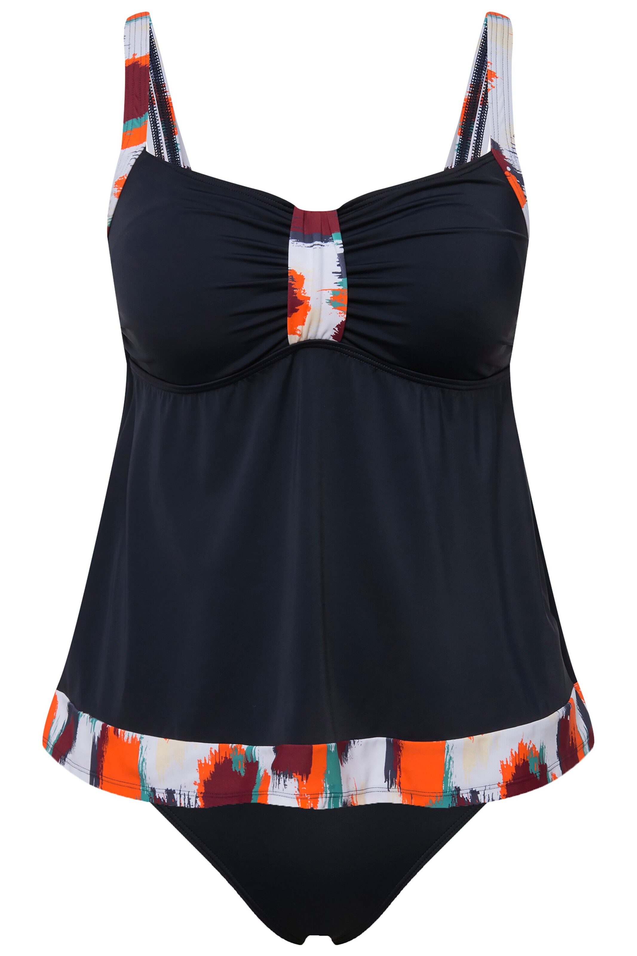Bustier Tankini Ulla Popken en bleu : devant