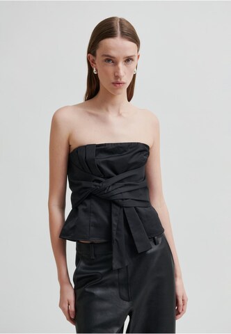 SECOND FEMALE - Top em preto: frente