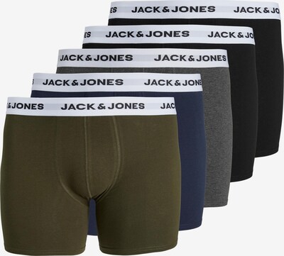 Jack & Jones Plus Bokserice u mornarsko plava / siva melange / kaki / crna, Pregled proizvoda