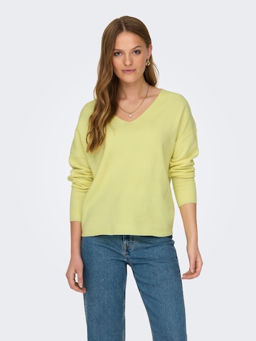 ONLY Sweater 'RICA' in Yellow: front