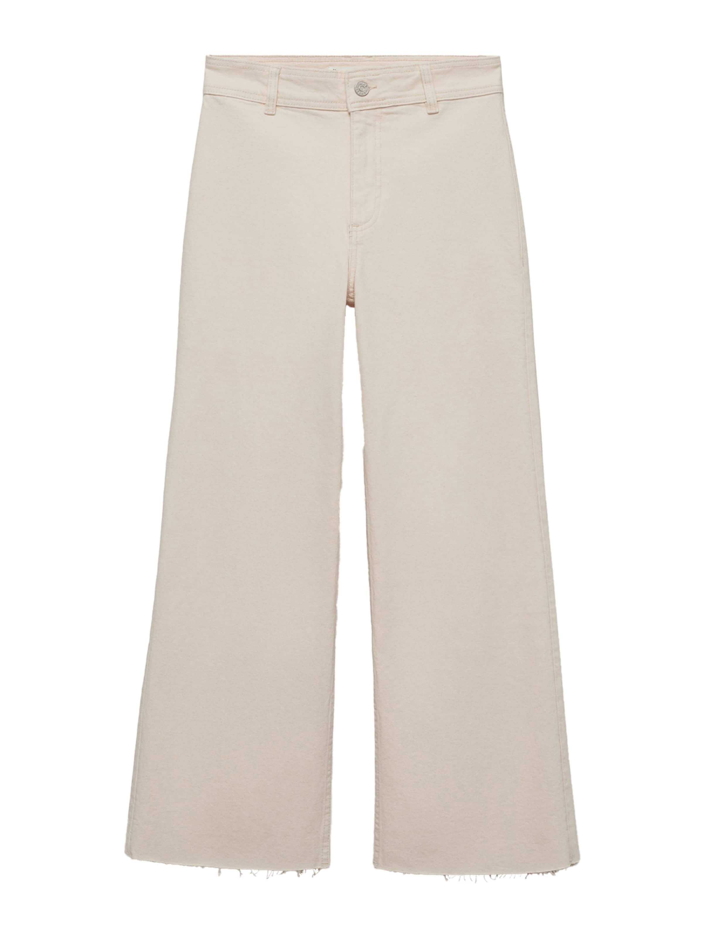 MANGO Wide leg Jeans 'CATHERIN' in White: front