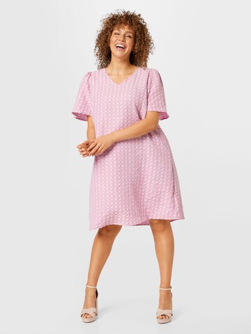 ONLY Carmakoma Dress 'CARLAS' in Pink: front