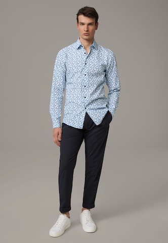 STRELLSON Slim fit Button Up Shirt in Blue