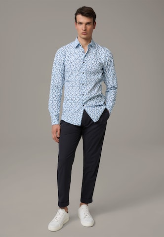 STRELLSON Slim Fit Hemd in Blau