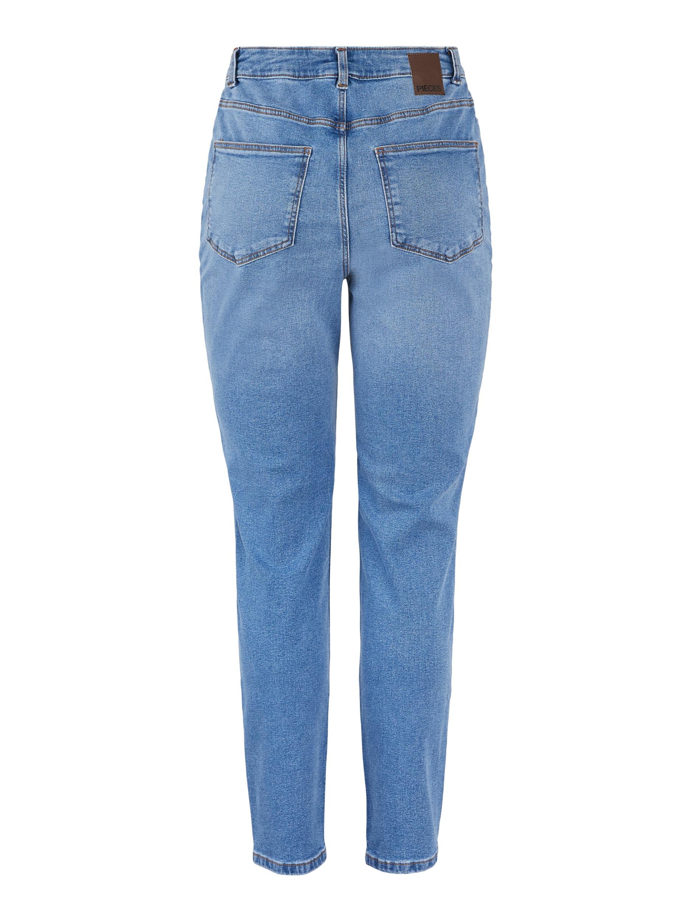 PIECES Tapered Jeans 'Kesia' i blå