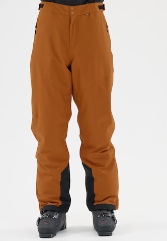 Whistler Regular Sports trousers 'Drizzle' in Brown: front