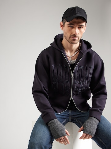 WEEKDAY Sweatvest 'Scuba Simon' in Blauw: voorkant