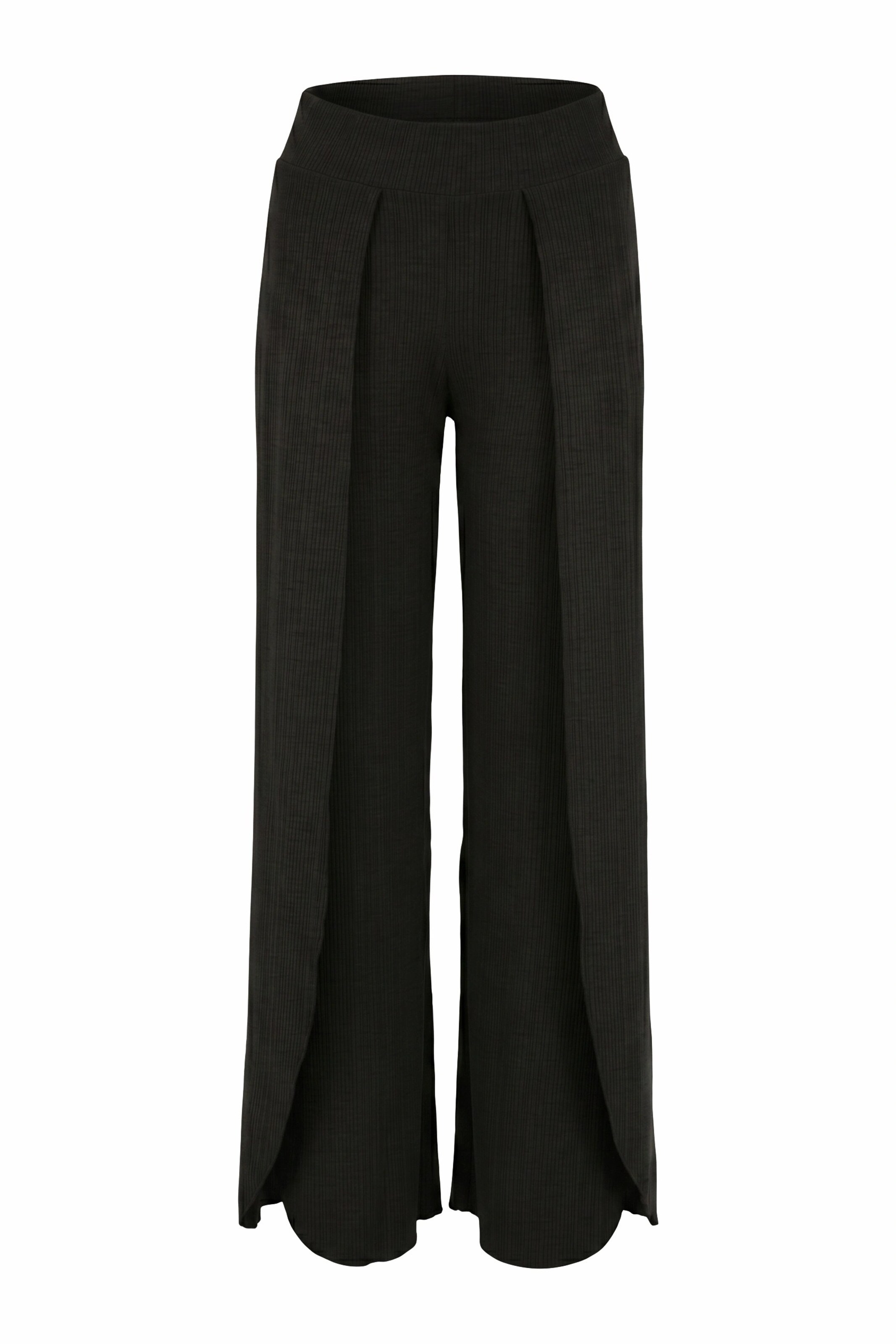 Alexa Dash Wide leg Pants in Black: front