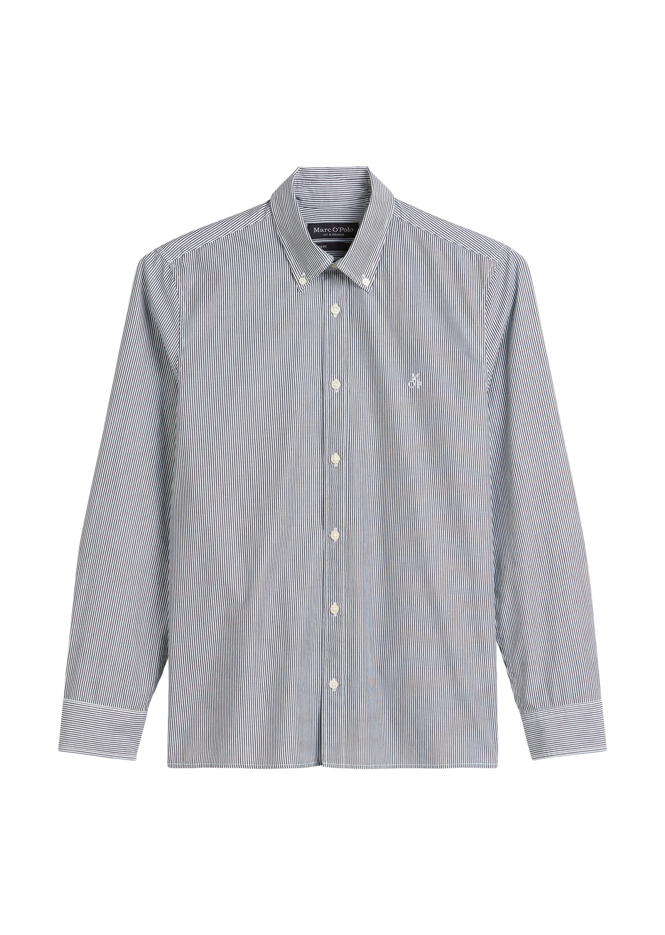 Marc O'Polo Button Up Shirt in Blue: front