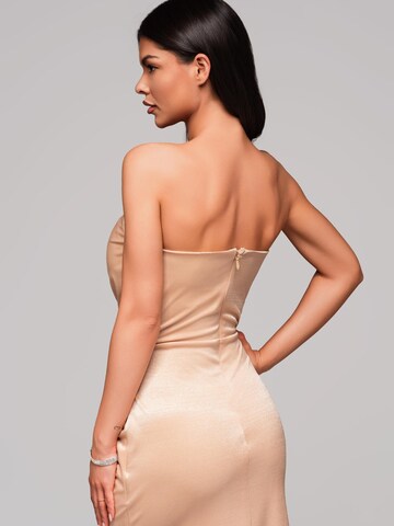Robe de soirée Ombre en beige